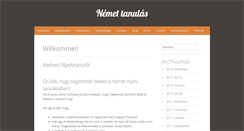 Desktop Screenshot of nemet-tanulas.hu