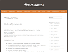 Tablet Screenshot of nemet-tanulas.hu
